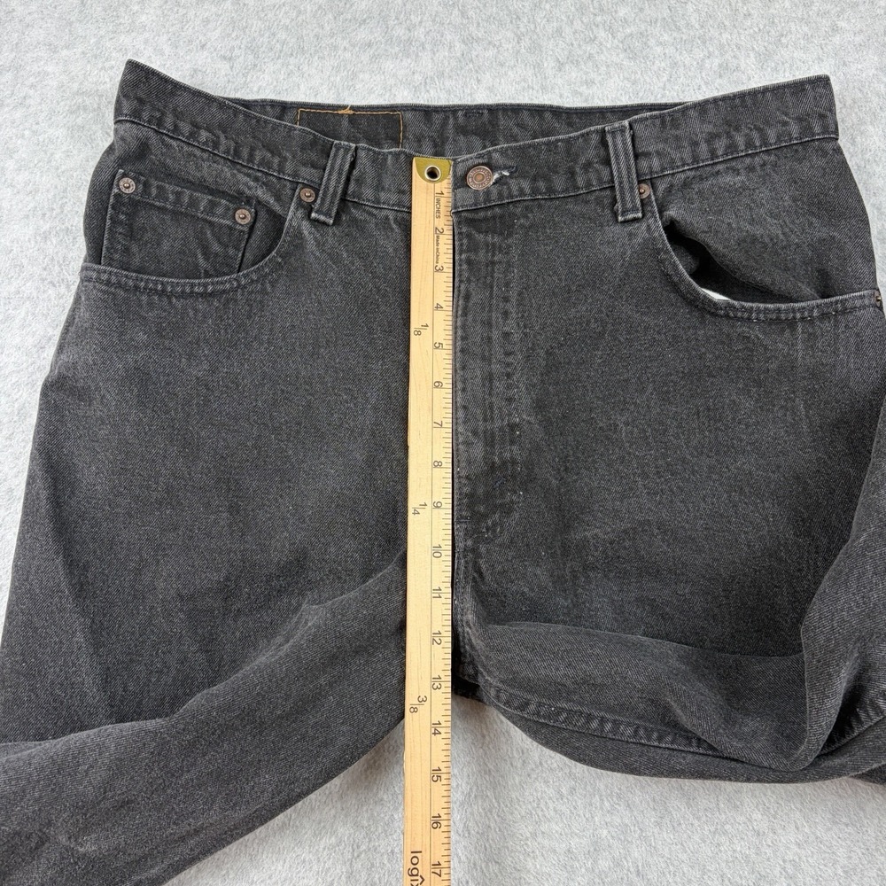 Vintage Levi's Jeans Mens 38x32 Black 560 Loose Fit Tapered Leg 90s Made‎ USA - Picture 8 of 10